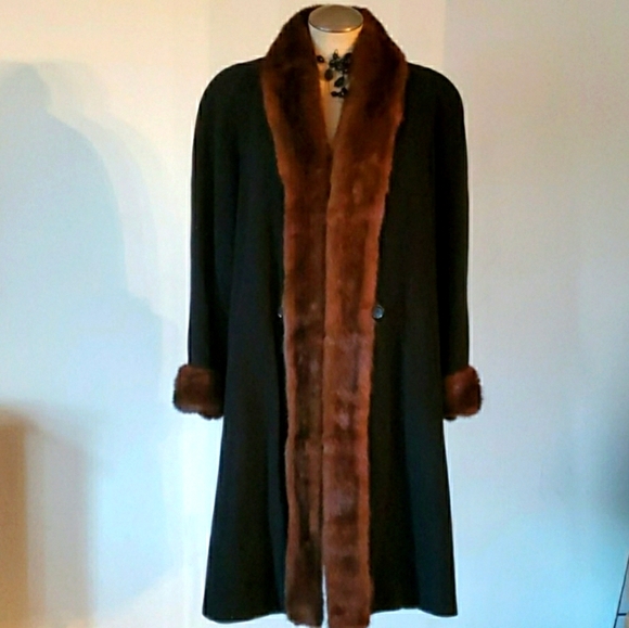 🔥MARVIN RICHARDS MINK WOOL COAT 🔥 - Picture 1 of 11